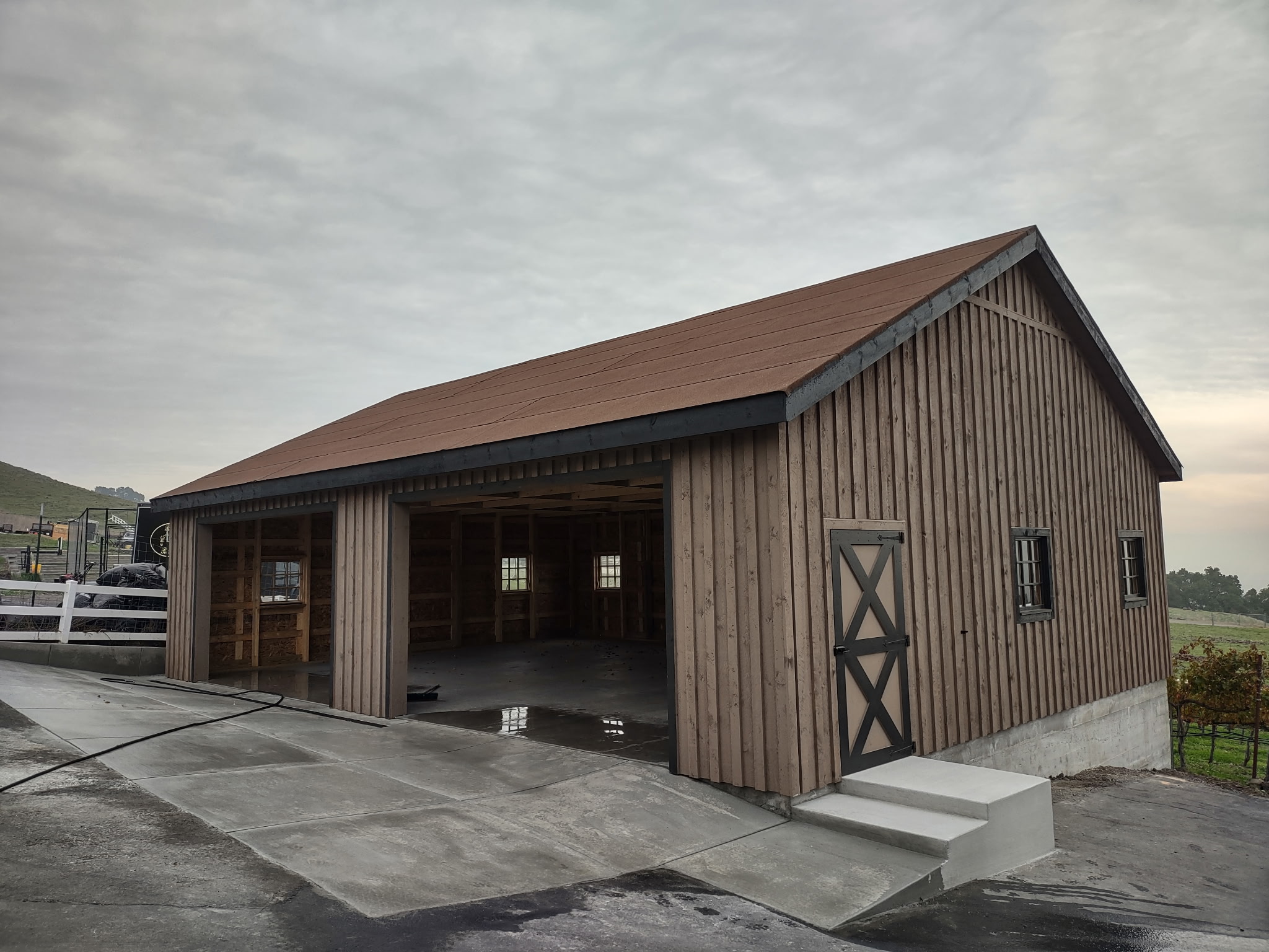 new barn construction